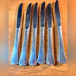 6 butter vintage knives